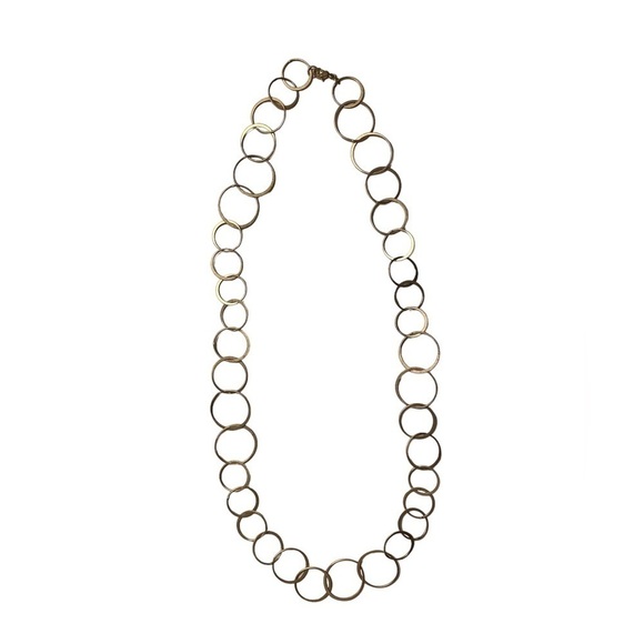 Matte gold necklace - Picture 1 of 2